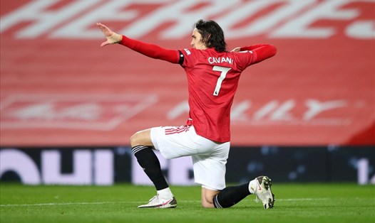 Với Edinson Cavani, Man United được ví như "Quỷ đỏ có thêm cánh cung đầy sức mạnh". Ảnh: AFP