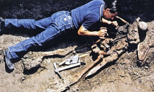 Hài cốt người lính La Mã được khai quật từ nhiều thập niên trước. Ảnh: PARCO ARCHEOLOGICO DI ERCOLANO.