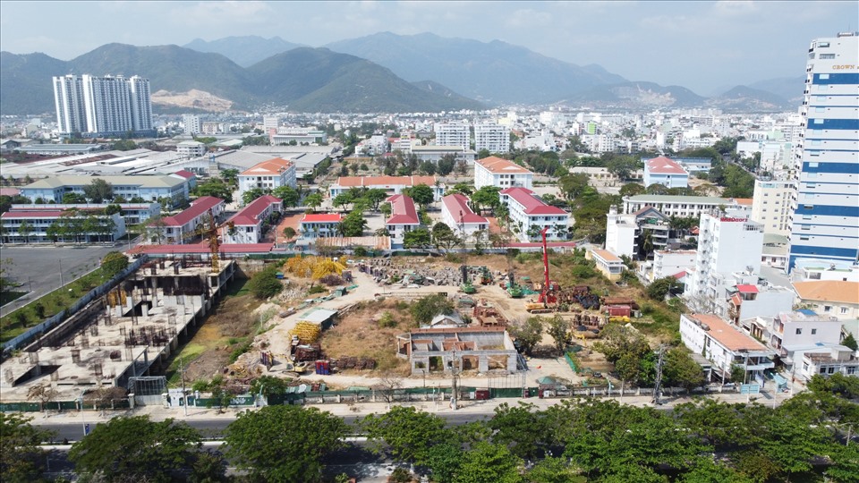 Dự án 28E Trần Phú chiếm diện tích khá lớn. Ảnh: Đ.N