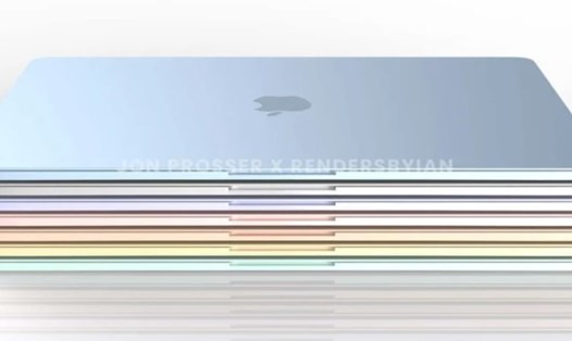 Rò rỉ hình ảnh tiết lộ thiết kế MacBook Air mới đầy màu sắc. Hình ảnh: Jon Prosser