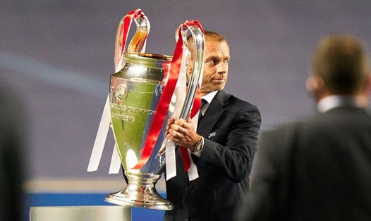 UEFA có thể dành cho 3 câu lạc bộ Real Madrid, Barcelona, Juventus án phạt cấm thi đấu tại Champions League trong 2 năm. Ảnh: UEFA