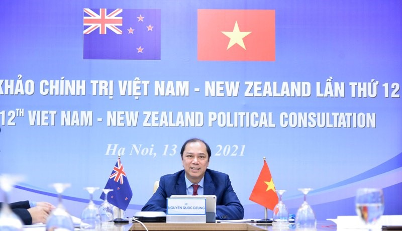 Thứ trưởng Ngoại giao Nguyễn Quốc Dũng dự Tham khảo Chính trị Việt Nam - New Zealand. Ảnh: BNG