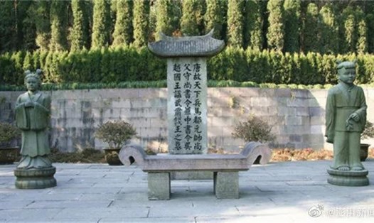 Một góc khu mộ cổ đế vương Trung Quốc Tiền Lưu. Ảnh: Xinhua/CGTN