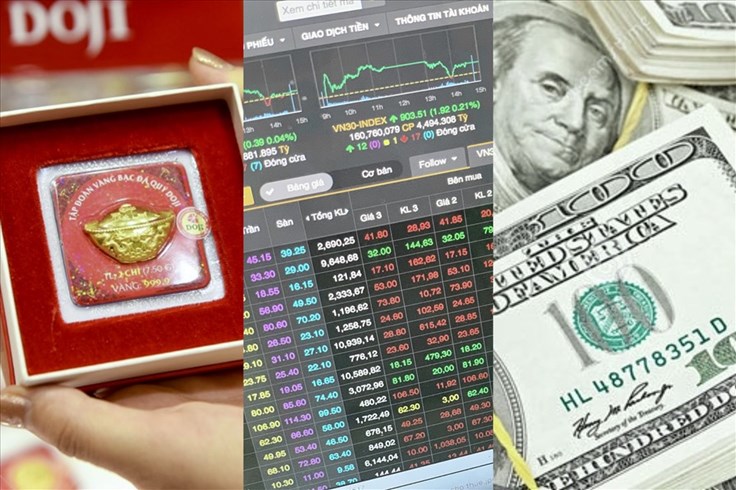 Thị trường 24h: Vàng và đồng USD đồng loạt tăng vọt trở lại