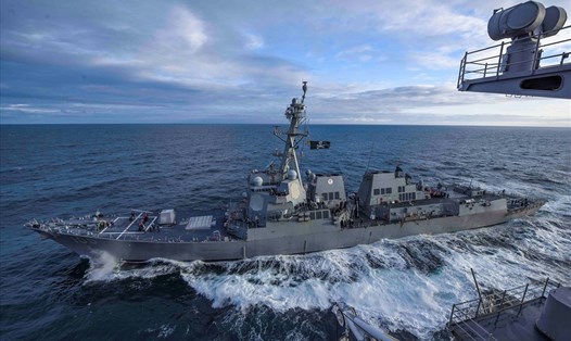 Tàu USS Kidd của Hải quân Mỹ tham gia cuộc tập trận ở Vịnh Alaska vào ngày 16.5.2019. Ảnh: US Navy