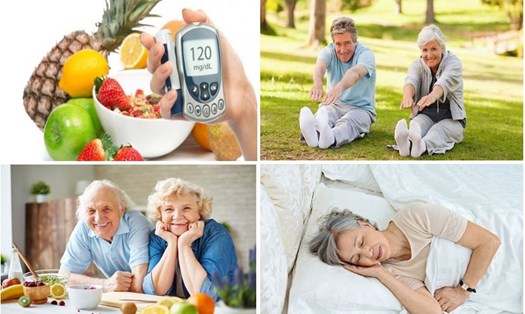 Hình ảnh minh họa những cách để phòng ngừa bệnh tiểu đường đối với người lớn tuổi (Đồ họa: Nguyễn Quyền)