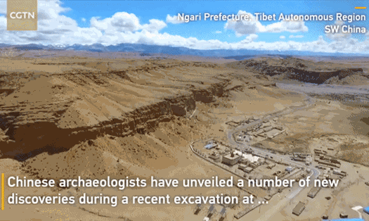 Phát hiện khảo cổ mới ở Tây Tạng. Nguồn: CGTN.