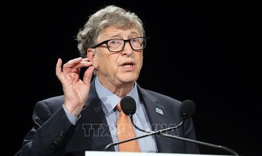 Tỉ phú Bill Gates phát biểu tại một sự kiện. Ảnh AFP/TTXVN