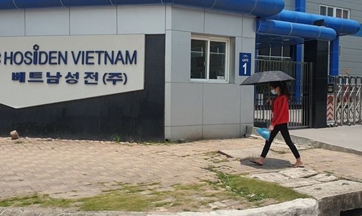 Công ty Hosiden Việt Nam thuộc KCN Quang Châu, Việt Yên, Bắc Giang. Ảnh: Trần Tuấn