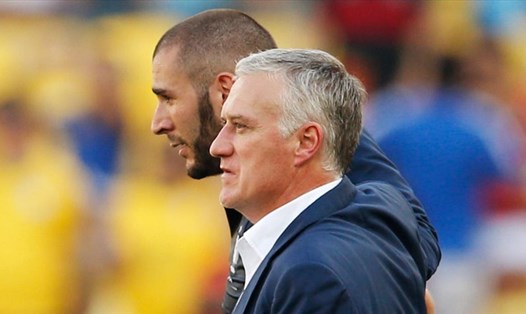 Gọi lại Karim Benzema, huấn luyện viên Didier Deschamps hiện có tới 8 cầu thủ tấn công ở đội tuyển Pháp. Ảnh: AFP
