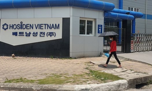 Công ty Hosiden Việt Nam thuộc KCN Quang Châu, Việt Yên, Bắc Giang. Ảnh: Trần Tuấn.