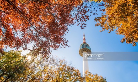 Tháp Namsan. Ảnh: Getty Images