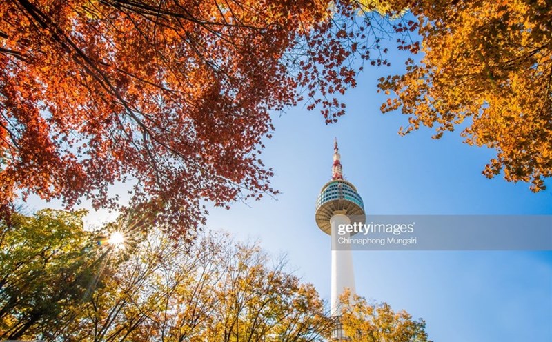 Tháp Namsan. Ảnh: Getty Images