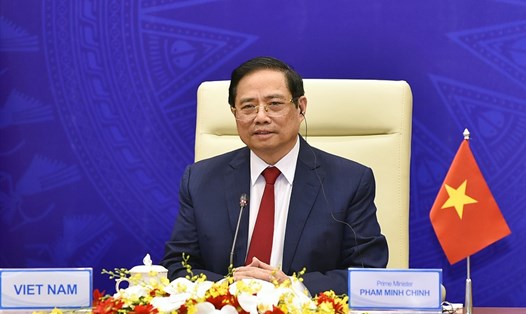Thủ tướng Phạm Minh Chính dự Hội nghị quốc tế Tương lai Châu Á. Ảnh: BNG