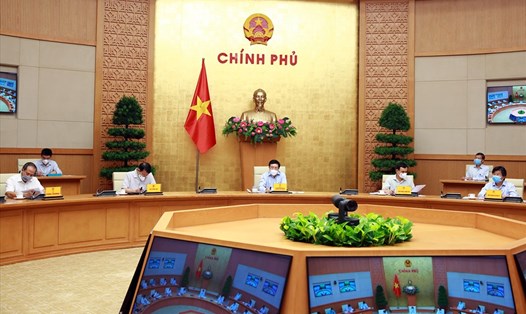 Phó Thủ tướng Phạm Bình Minh chủ trì cuộc họp. Ảnh: VGP/Hải Minh
