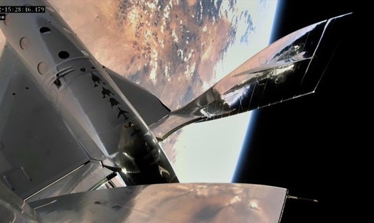 Virgin Galactic phóng thành công tàu vũ trụ VSS Unity hôm 22.5. Ảnh: Virgin Galactic