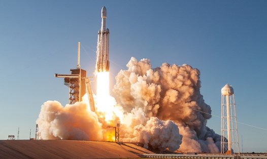 Lần phóng tên lửa SpaceX Falcon Heavy tháng 4.2019. Ảnh: SpaceX.
