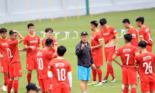 Đội tuyển Việt Nam chốt danh sách 29 cầu thủ sang UAE. Ảnh: VFF