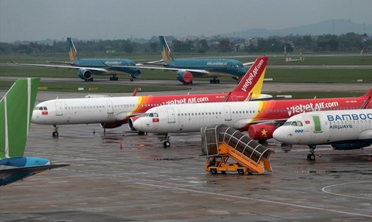 Các hãng hàng không Việt chịu nhiều thiệt hại do ảnh hưởng của đại dịch COVID-19. Ảnh: H.Hà