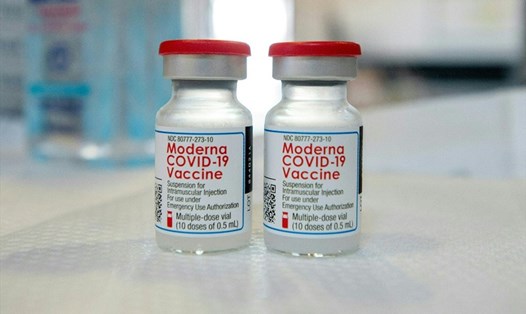 Vaccine COVID-19 của Moderna. Ảnh: AFP.