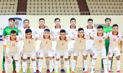 Đội tuyển Futsal Việt Nam giành vé đi World Cup 2021. Ảnh: Khorfakkan