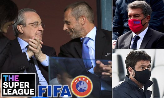 UEFA bắt đầu thực hiện thủ tục kỷ luật, nhưng sẽ không dễ "dọa" được Real Madrid, Barcelona và Juventus. Ảnh: Daily Mail