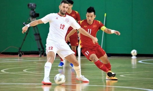 Đội tuyển Futsal Việt Nam vượt qua Lebanon giành vé dự World Cup 2021. Ảnh: T.L