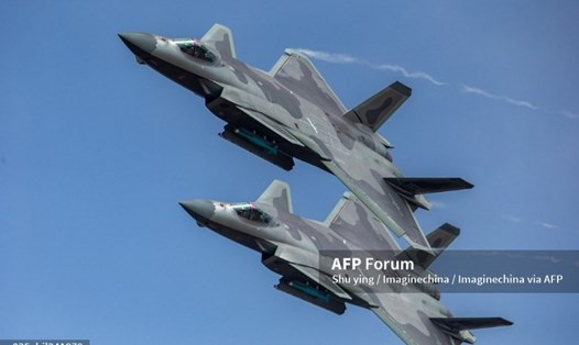 Nga đang phát triển loại máy bay chiến đấu tàng hình siêu thanh một động cơ. Ảnh: AFP