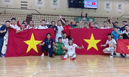 Tuyển futsal Việt Nam lần thứ 2 giành vé dự World Cup sau lần đầu năm 2016. Ảnh: VFF