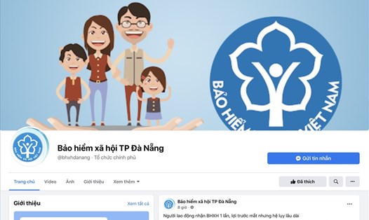 Trang Facebook của BHXH TP.Đà Nẵng giúp người lao động tiếp cận thông tin bảo hiểm nhanh chóng. Ảnh: Thu Cúc