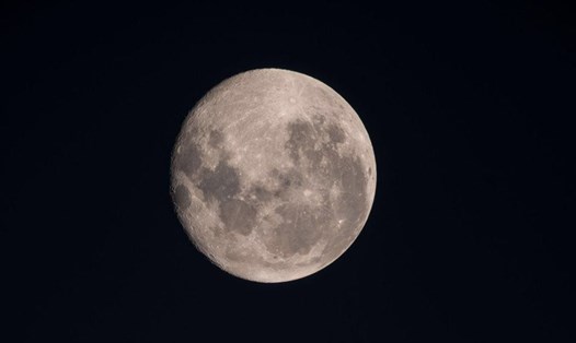 Phi hành đoàn trên Trạm Vũ trụ Quốc tế đã chụp được hình ảnh trăng tròn vào năm 2019. Ảnh: NASA