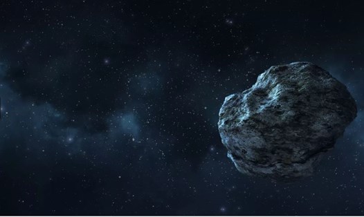Hình minh họa tiểu hành tinh khổng lồ đang trôi nổi trong không gian. Ảnh: NASA