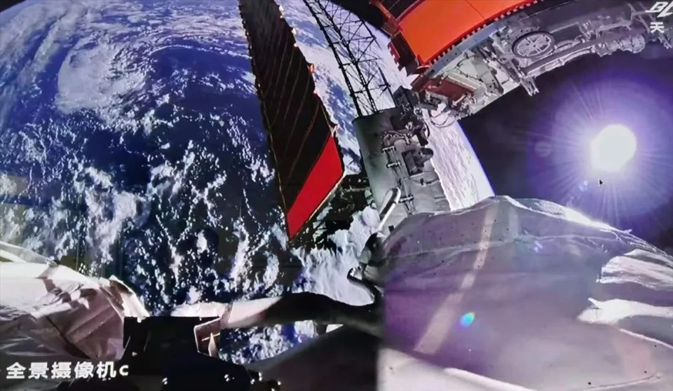 Hình ảnh mô-đun lõi trạm vũ trụ Trung Quốc. Ảnh: CMSA