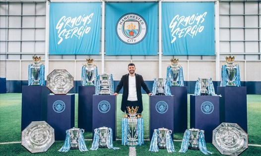 Thêm chức vô địch Champions League nữa, Sergio Aguero sẽ hoàn tất bộ sưu tập danh hiệu của anh tại Anh. Ảnh: Twitter