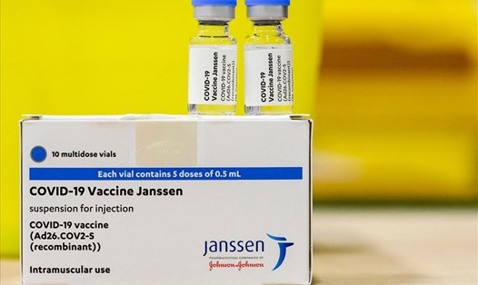 Vaccine COVID-19 của Janssen, chi nhánh của Johnson & Johnson. Ảnh: AFP