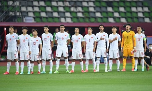 Tuyển Trung Quốc sẽ mất lợi thế sân nhà khi các trận đấu bảng A vòng loại World Cup 2022 sẽ chuyển sang UAE. Ảnh: LĐBĐ Trung Quốc.