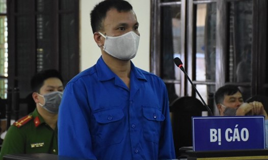 Bị cáo Nguyễn Văn Cường (tức Cường "Dụ") tại phiên xét xử do Tòa án nhân dân TP.Thái Bình (tỉnh Thái Bình) tổ chức vào chiều nay, 4.5. Ảnh: T.D.