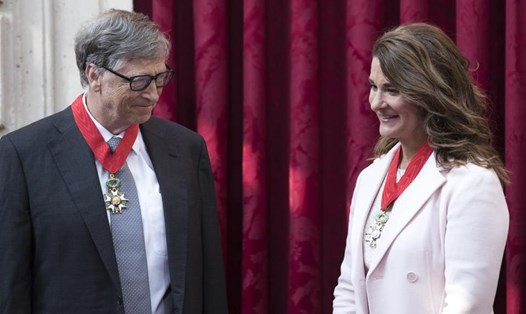 Bill Gates và Melinda Gates. Ảnh: AFP