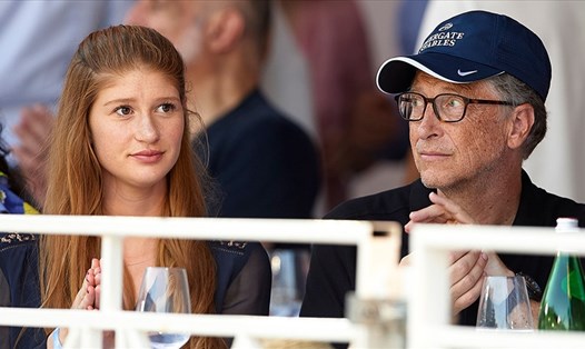 Bill Gates và con gái Jennifer Gates năm 2018 ở Monte-Carlo, Monaco. Ảnh: Getty/AFP.