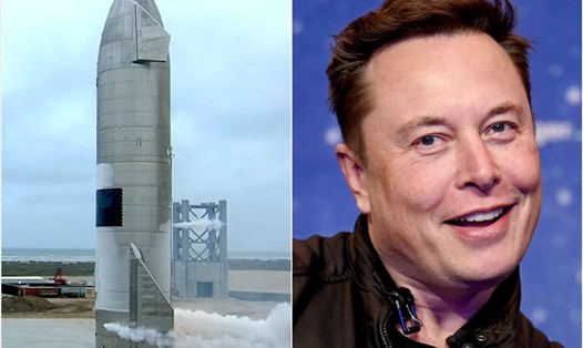 Nguyên mẫu tàu vũ trụ sao Hỏa của SpaceX và tỉ phú Elon Musk hạ cánh thành công hôm 5.5. Ảnh: SpaceX