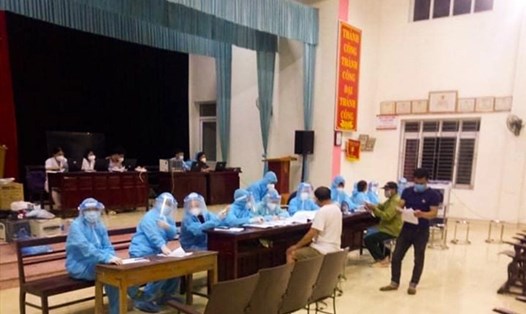 Công tác phòng chống dịch đang được thực hiện hết sức nghiêm ngặt tại Bắc Ninh. Ảnh: Thu Huyền