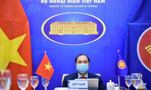 Thứ trưởng Ngoại giao Nguyễn Quốc Dũng dự Đối thoại ASEAN - Mỹ ngày 6.5. Ảnh: BNG