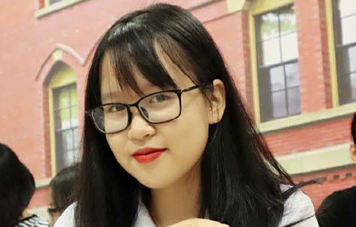 Phạm Hương Giang - học sinh chuyên Anh Trường THPT chuyên Lam Sơn (Thanh Hoá). Ảnh: X.H