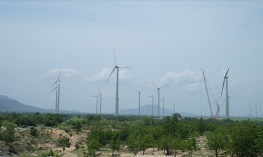 Một dự án điện gió trên địa bàn huyện Thuận Bắc, Ninh Thuận. Ảnh: Nhiệt Băng
