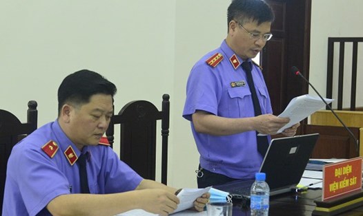 Đại diện Viện Kiểm sát cho hay, Bùi Quang Huy đã phân chia các phần việc cho nhân viên của Công ty Nhật Cường, thực hiện hành vi buôn lậu. Ảnh: C.Hùng.