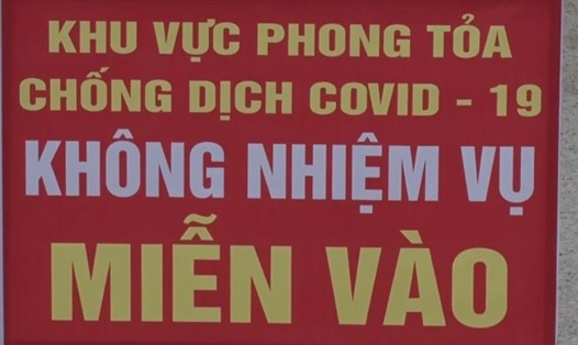 Tạm thời phong tỏa 1 khu dân cư thuộc thôn Quang Ốc, xã Bắc Lý (huyện Lý Nhân, Hà Nam) để phòng, chống COVID-19. Ảnh minh họa.