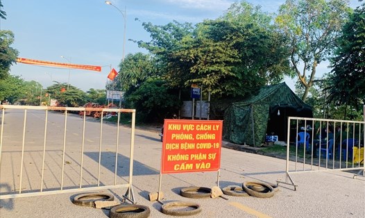 Khu vực cách ly phòng chống dịch COVID-19 tại tỉnh Bắc Ninh. Ảnh: Huyền Anh