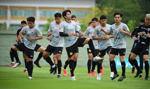 Tuyển Thái Lan tích cực tập luyện hướng đến vòng loại World Cup 2022. Ảnh: Bangkok Post
