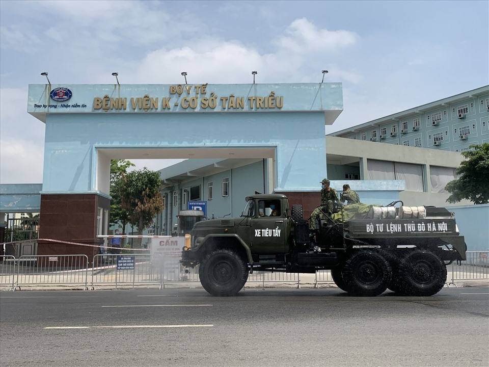 Chương Mỹ ra văn bản “thượng khẩn” truy vết 2 F0 đến Bệnh viện K. Ảnh: Hải Nguyễn