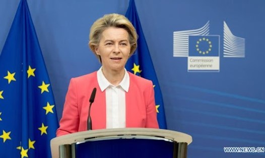 Chủ tịch EU Ursula von der Leyen. Ảnh: Xinhua